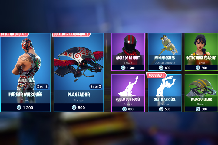 Boutique Fortnite 21 juillet